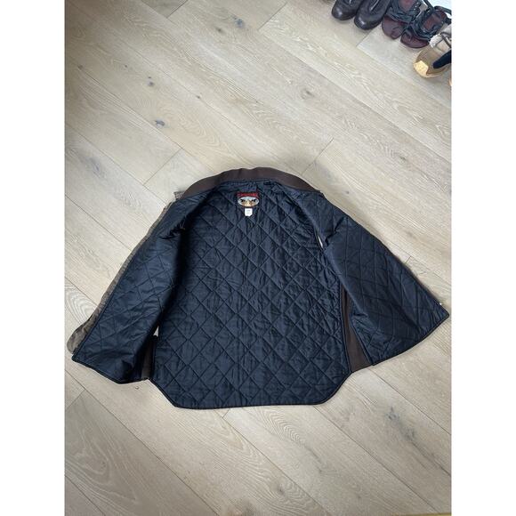 Vtg 90s Tough Duck Quilted Canvas Brown Activewear Vest Men XL Made In Canada - Picture 11 of 13